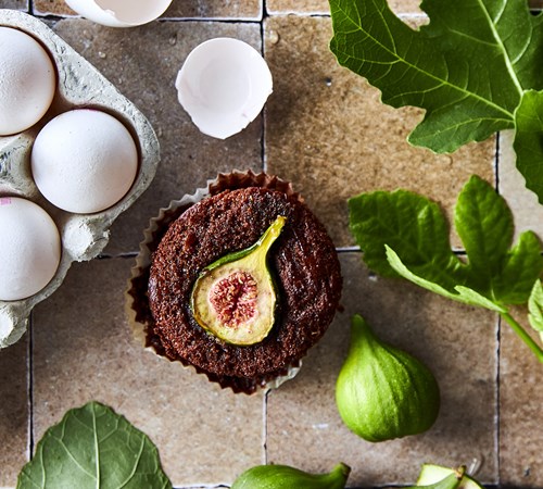 Chokolademuffins med figner